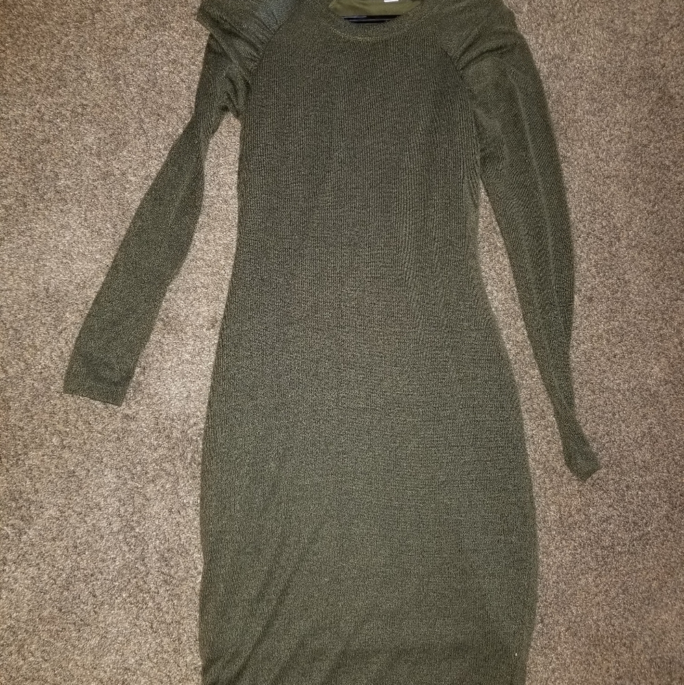 Motherhood Maternity Sweater Dress, Olive Green, Small
